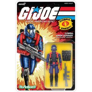 G.I. Joe - ReAction+ Wv9 - Cobra Viper Gunner  COLLECTIBLES